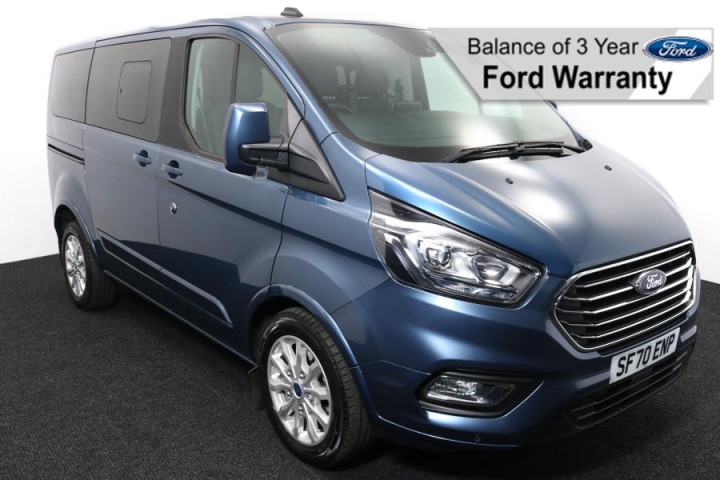 Wheelchair Accessible Vehicle Ford Tourneo Custom Blue SF70ENP 1FW