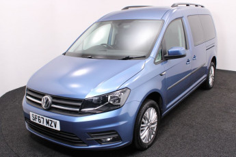 Wheelchair accessible vehicle vw caddy blue 2