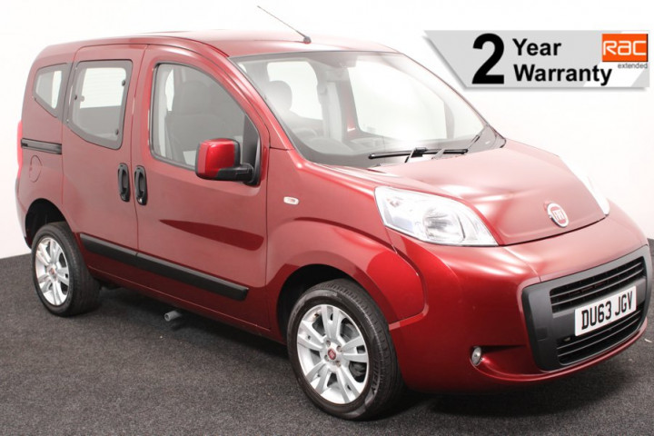 Wheelchair accessible red fiat qubo DU63JGV 1