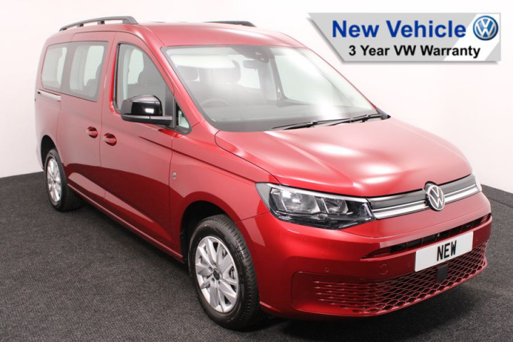 New wheelchair accessible vehicle VW Caddy red 1