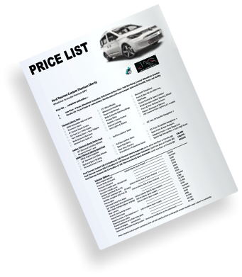 Price list VW Caddy